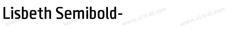 Lisbeth Semibold字体转换